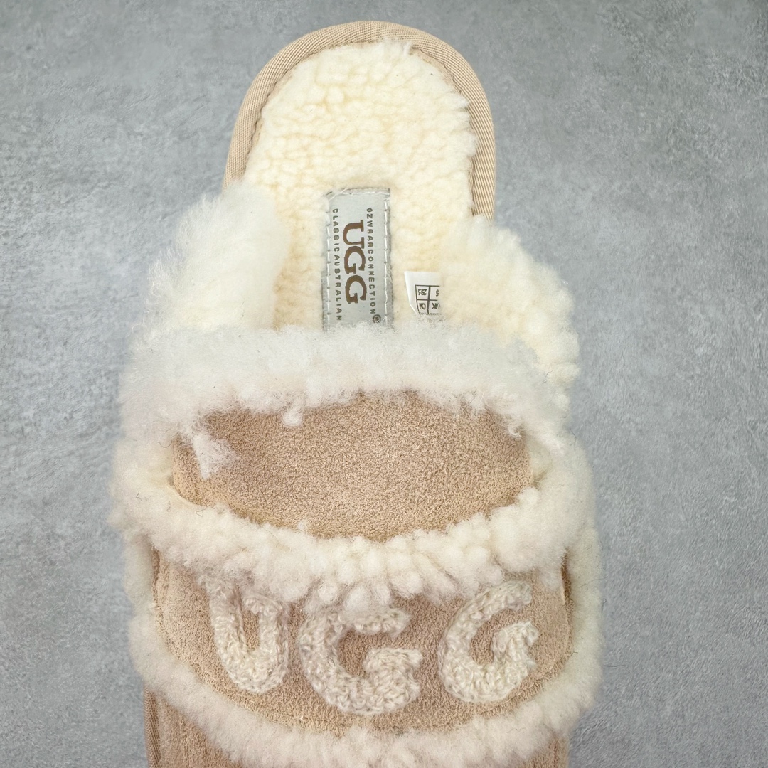 图片[5]-UGG W Classic Coquette Clog Slipper II 科凯特2.0系列时尚居家穆勒风包头舒适保暖露跟半拖鞋 货号：OB938 产品描述：休闲系列作为本季主力系列，轻盈耐磨的橡胶大底，让穿着的舒适性提升 品名：Classic Coquette Clog Slipper II 科凯特2.0系列鞋面：翻毛皮革/织物 尺码：35-40-选品中心
