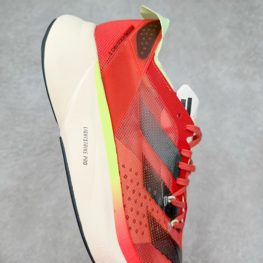 图片[6]-AD Adizero Boston 12 波士顿夏季透气网眼竞速跑鞋 延续爪型玻璃纤维推进系统 进化为全掌式的ENERGY RODS 2.0 从脚跟到脚趾的一体成形设计 强化整体推进力 提升速度表现 升级透气鞋面更具支撑性 利用ENGINEERED MESH技术进行不同密度织纹 强化支撑性 更使用50%以上的回收材料製成 减低塑料浪费 此外变薄的鞋舌为前掌提供更多空间 提供跑者更好的穿着感受 马牌轮胎大底耐磨性佳 大底全掌采用耐磨的Continental马牌轮胎大底 在各种环境下保有良好抓地力 货号：IG6443 尺码：36 36.5 37 38 38.5 39 40 40.5 41 42 42.5 43 44 44.5 45-选品中心