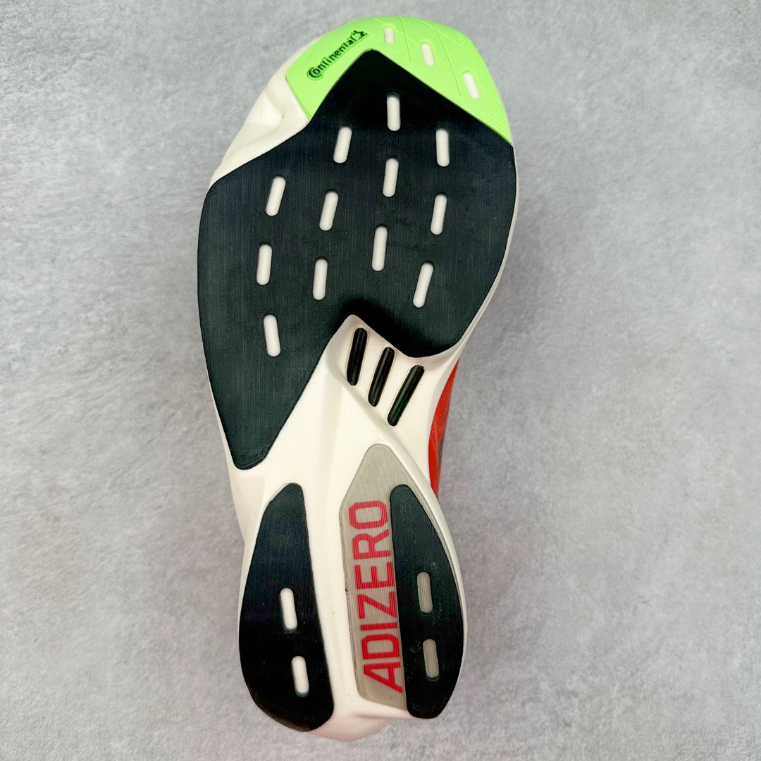 图片[9]-AD Adizero Boston 12 波士顿夏季透气网眼竞速跑鞋 延续爪型玻璃纤维推进系统 进化为全掌式的ENERGY RODS 2.0 从脚跟到脚趾的一体成形设计 强化整体推进力 提升速度表现 升级透气鞋面更具支撑性 利用ENGINEERED MESH技术进行不同密度织纹 强化支撑性 更使用50%以上的回收材料製成 减低塑料浪费 此外变薄的鞋舌为前掌提供更多空间 提供跑者更好的穿着感受 马牌轮胎大底耐磨性佳 大底全掌采用耐磨的Continental马牌轮胎大底 在各种环境下保有良好抓地力 货号：IG6443 尺码：36 36.5 37 38 38.5 39 40 40.5 41 42 42.5 43 44 44.5 45-选品中心