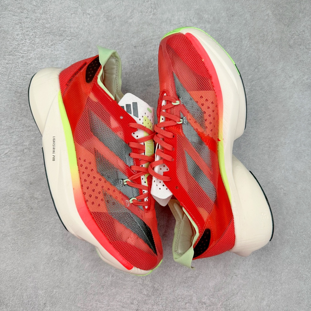 图片[3]-AD Adizero Boston 12 波士顿夏季透气网眼竞速跑鞋 延续爪型玻璃纤维推进系统 进化为全掌式的ENERGY RODS 2.0 从脚跟到脚趾的一体成形设计 强化整体推进力 提升速度表现 升级透气鞋面更具支撑性 利用ENGINEERED MESH技术进行不同密度织纹 强化支撑性 更使用50%以上的回收材料製成 减低塑料浪费 此外变薄的鞋舌为前掌提供更多空间 提供跑者更好的穿着感受 马牌轮胎大底耐磨性佳 大底全掌采用耐磨的Continental马牌轮胎大底 在各种环境下保有良好抓地力 货号：IG6443 尺码：36 36.5 37 38 38.5 39 40 40.5 41 42 42.5 43 44 44.5 45-选品中心