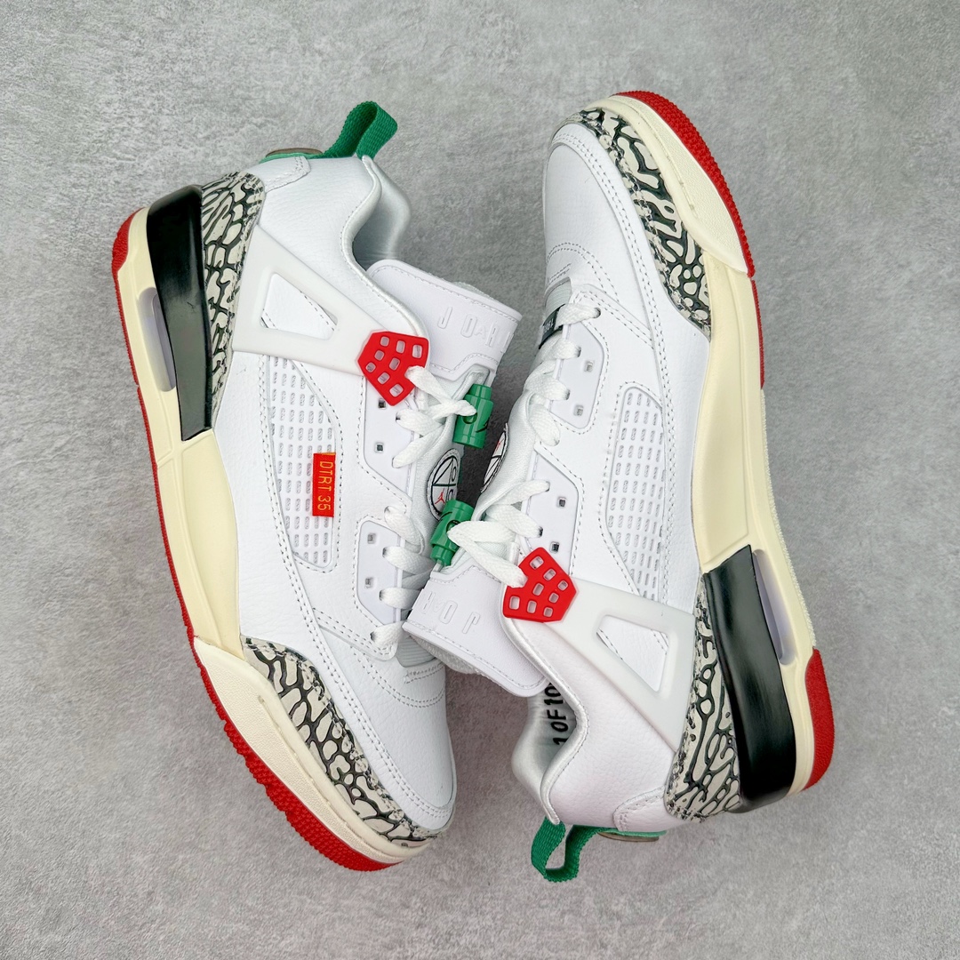 图片[3]-Jordan Spizike Low AJ复古低帮篮球鞋 315371-125 这款鞋子著名导演斯派克李的Jordan Spizike专属 预计于明年夏季推出全新低帮版本 将包括三款配色 经典爆裂纹非常复古 两款配色分别以大学红和黑曜石蓝进行区分 鞋身设计中依旧带有大象爆裂纹、鞋侧束带、塑胶网布等经典元素 之后 在鞋舌、内衬以及鞋底等位置缀以大学红和黑曜石蓝搭配 带来全新造型 尺码：36 36.5 37.5 38 38.5 39 40 40.5 41 42 42.5 43 44 44.5 45 46 47.5-选品中心