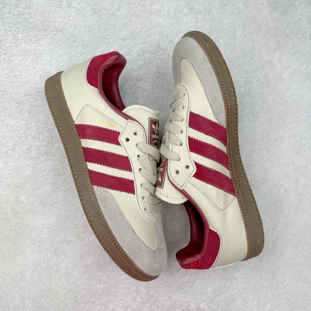 图片[3]-AD Original Samba OG 复古经典轻便板鞋 ID1482 这款桑巴鞋展示了高质量的工艺 带有装饰的超锁缝制和无缝的手感 柔软、柔软的皮革造型和标志性的3条纹完成了精致的外观 正规合身鞋带 鞋面上有绒面鞋垫 橡胶鞋底 享受正畸套筒软感 自50年代首次亮相以来就一直在赢得粉丝的青睐 尺码：36 36.5 37.5 38 38.5 39 40 40.5 41 42 42.5 43 44 44.5 45-选品中心