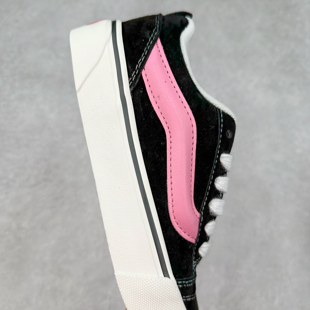 图片[6]-Vans Knu Skool 黑粉 官方新配色 肥胖版立体大Logo 加厚鞋舌 低帮复古休闲硫化面包鞋 尺码：35 36 36.5 37 38 38.5 39 40 40.5 41 42 42.5 43 44 45 工艺：硫化1：1（重量1：1、真标、原钢印、材质标、鞋型标、合格证）-选品中心