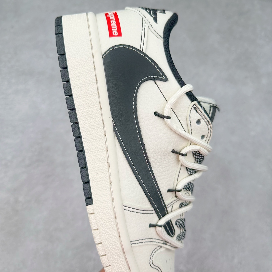 图片[6]-TS x Air Jordan AJ1 Low 倒钩低帮联名定制配色 SJ0086-134 原厂内置气垫魔块 A模大底 头层小牛皮 鞋舌AJ原厂专用牛津布+AJ专用反口珍珠布+原厂无杂质高弹内里海棉+特殊封边弹力鞋带 尺码：36 36.5 37.5 38 38.5 39 40 40.5 41 42 42.5 43 44 44.5 45 46 47.5-选品中心