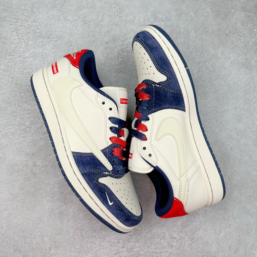 图片[3]-TS x Air Jordan AJ1 Low 倒钩低帮联名定制配色 XY2688-122 原厂内置气垫魔块 A模大底 头层小牛皮 鞋舌AJ原厂专用牛津布+AJ专用反口珍珠布+原厂无杂质高弹内里海棉+特殊封边弹力鞋带 尺码：36 36.5 37.5 38 38.5 39 40 40.5 41 42 42.5 43 44 44.5 45 46 47.5-选品中心