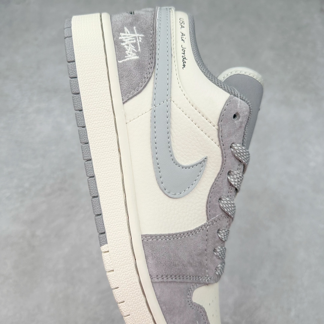 图片[6]-Air Jordan AJ1 Low 低帮系列定制配色 SJ9950-045 原厂内置气垫魔块 A模大底 头层小牛皮 鞋舌AJ原厂专用牛津布+AJ专用反口珍珠布+原厂无杂质高弹内里海棉+特殊封边弹力鞋带 尺码：36 36.5 37.5 38 38.5 39 40 40.5 41 42 42.5 43 44 44.5 45 46-选品中心