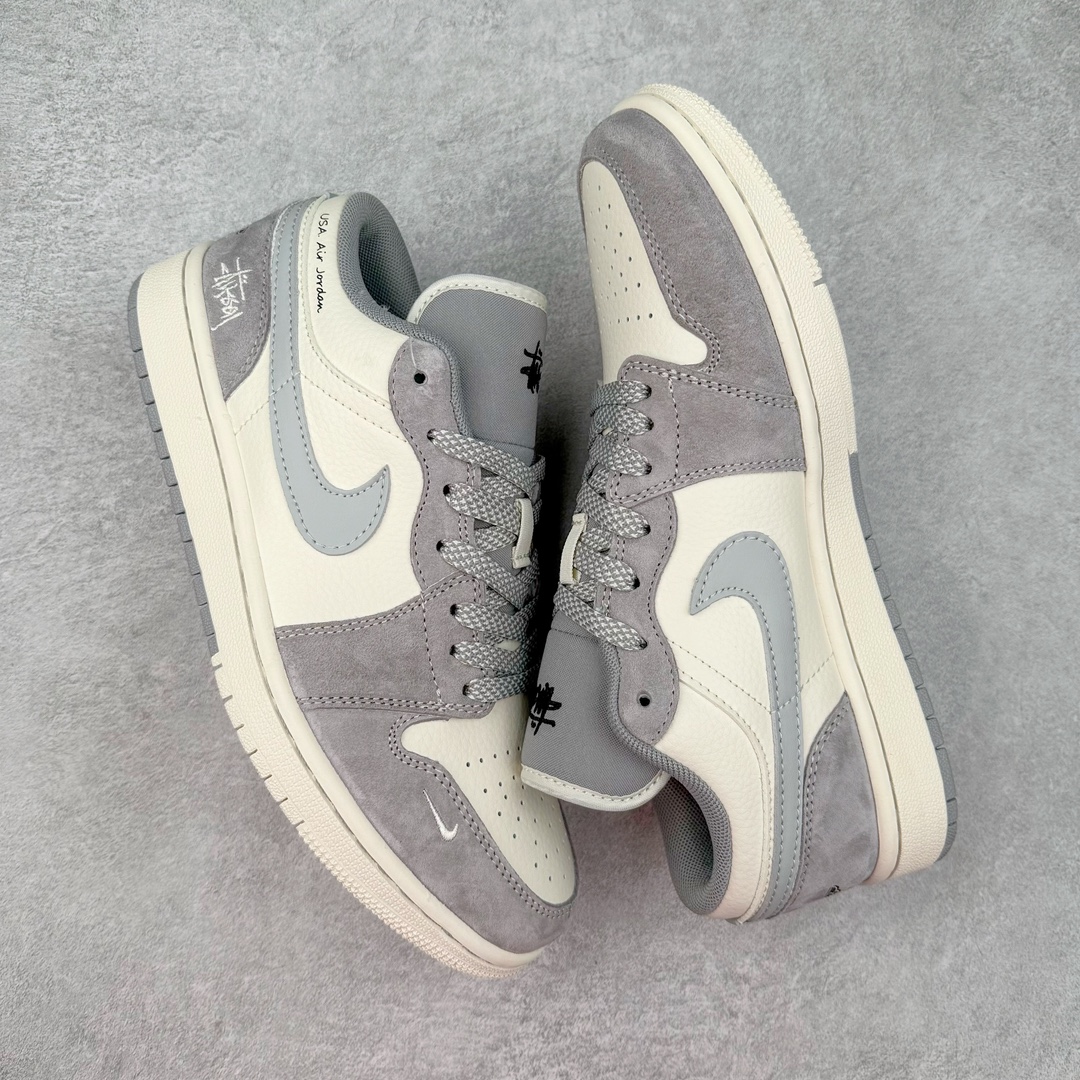 图片[3]-Air Jordan AJ1 Low 低帮系列定制配色 SJ9950-045 原厂内置气垫魔块 A模大底 头层小牛皮 鞋舌AJ原厂专用牛津布+AJ专用反口珍珠布+原厂无杂质高弹内里海棉+特殊封边弹力鞋带 尺码：36 36.5 37.5 38 38.5 39 40 40.5 41 42 42.5 43 44 44.5 45 46-选品中心