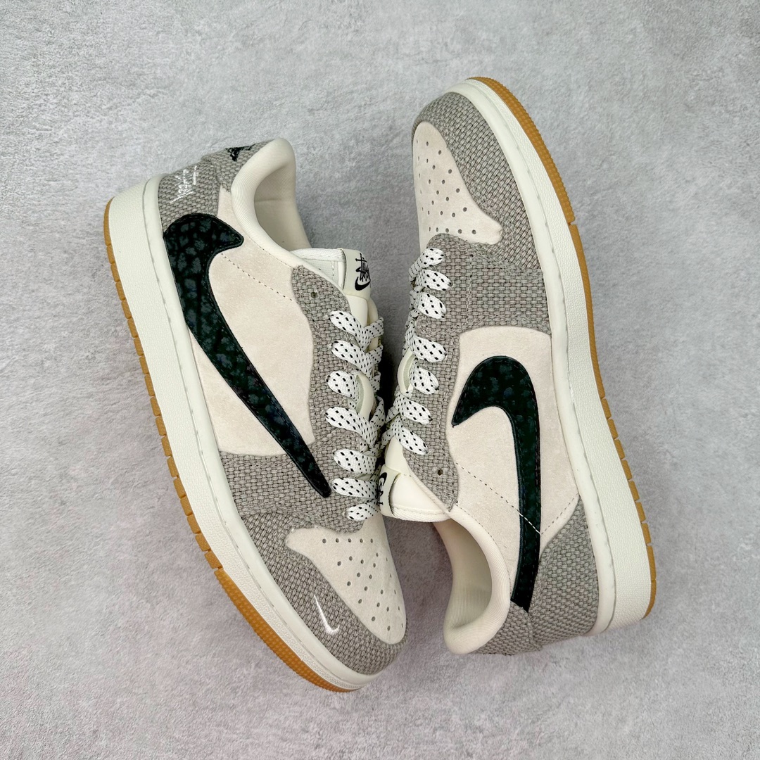 图片[3]-TS x Air Jordan AJ1 Low 倒钩低帮联名定制配色 JH6089-006 原厂内置气垫魔块 A模大底 头层小牛皮 鞋舌AJ原厂专用牛津布+AJ专用反口珍珠布+原厂无杂质高弹内里海棉+特殊封边弹力鞋带 尺码：36 36.5 37.5 38 38.5 39 40 40.5 41 42 42.5 43 44 44.5 45 46 47.5-选品中心
