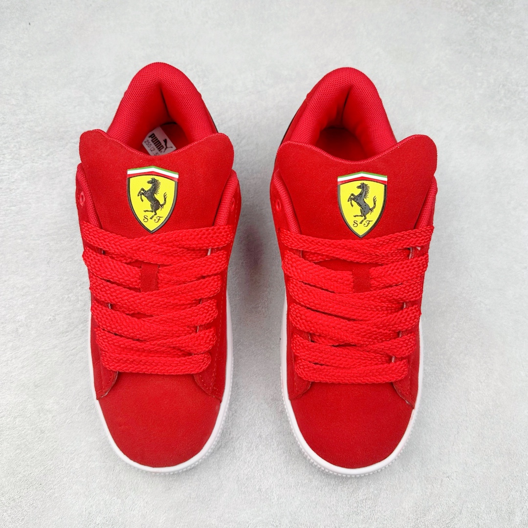 图片[2]-PUMA SUEDE XL 彪马新款面包鞋男女同款复古休闲板鞋 赠送一双鞋带 鞋身通体采用细腻的麂皮材质 厚实柔软 质感出众 鞋侧保留PUMA标志性跑道图案 侧面与后跟点缀金属色PUMA LOGO 兼具辨识度与细节感 加厚鞋垫、饱满鞋舌 搭配加宽扁形鞋带 使得穿着感更加贴合与舒适 值得一提的是 本季SUEDE XL鞋款以黑色、红色及蓝色最为瞩目 经典黑的配色 在低调之余可轻松驾驭任何潮流风格造型 而高饱和度的配色 则是当之无愧的早春出街利器。货号： 395205 尺码：36 37 37.5 38 38.5 39 40 40.5 41 42 42.5 43 44 45-选品中心