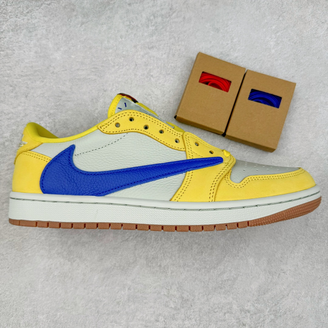 ＃PK4.0 Travis Scott x Air Jordan AJ1 Low OG SP TS联名倒钩7.0低帮 黄蓝色 DZ4137-700 原盒原配 原厂拉帮工艺 针距密度一致 全新升级网板中底 原楦原纸板开发 后跟弧度收口自然不对折 极致一眼正品既视感 原厂皮料 进口玻璃冲刀皮料裁剪零毛边 承诺百分百一致原鞋 全鞋电脑针车工艺 鞋面清洁度最高QC检验标准 控制溢胶 飞翼3D高频深度立体 鞋盒、防尘纸 均采购来自原厂 尺码：36 36.5 37.5 38 38.5 39 40 40.5 41 42 42.5 43 44 44.5 45 46 47.5-选品中心