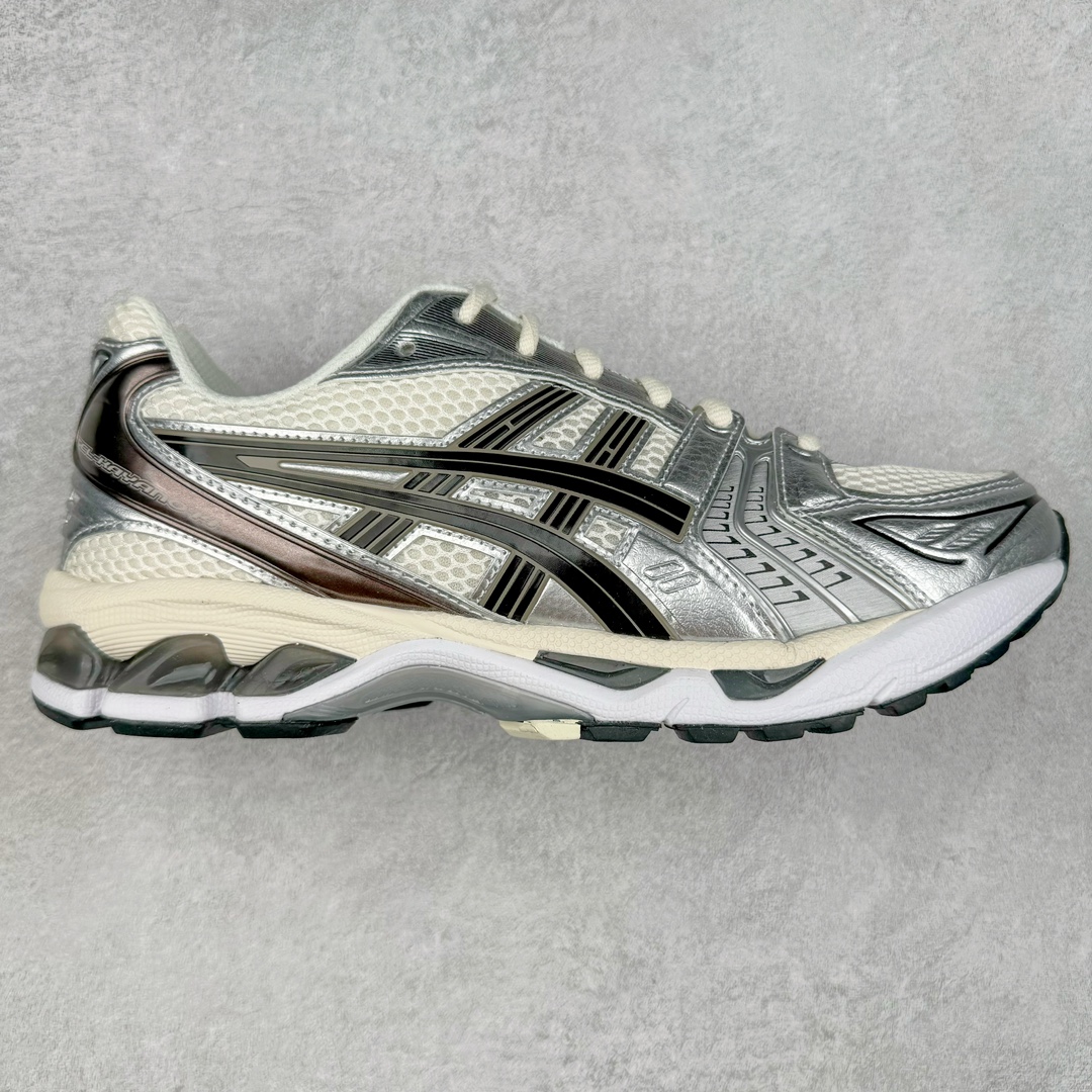 ＃ZC总裁 Asics Gel-Kayano K14 亚瑟士系列复古舒适织物合成革减震防滑耐磨低帮休闲跑步鞋 市场顶级版本 原装纸板楦头开发 独家私模五层组合大底 原厂定制缓震硅胶加持 原盒原配 官方四联吊牌 一比一同步原鞋工艺和用料 鞋面原厂“三明治”多层网布 区别其他同价版本 鞋垫采用原厂OrthoLite欧索莱材质 非普通海玻璃鞋垫 后跟一样采用了GEL缓震胶 整体系列设计非常的科技感 锻炼跑步的同时让你一样时尚百搭 尺码：36 37 37.5 38 39 39.5 40 40.5 41.5 42 42.5 43.5 44 44.5 45 46-选品中心