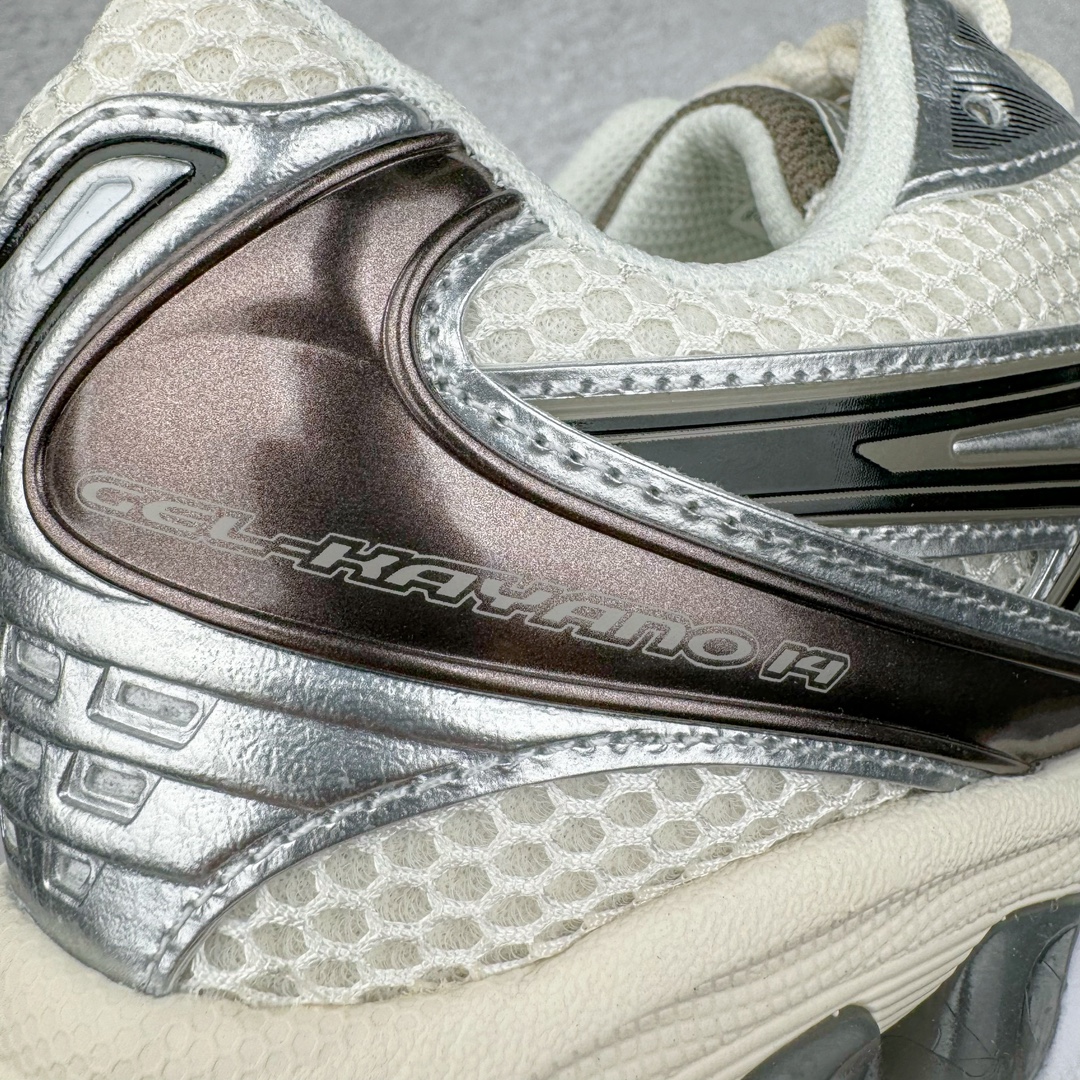 图片[17]-＃ZC总裁 Asics Gel-Kayano K14 亚瑟士系列复古舒适织物合成革减震防滑耐磨低帮休闲跑步鞋 市场顶级版本 原装纸板楦头开发 独家私模五层组合大底 原厂定制缓震硅胶加持 原盒原配 官方四联吊牌 一比一同步原鞋工艺和用料 鞋面原厂“三明治”多层网布 区别其他同价版本 鞋垫采用原厂OrthoLite欧索莱材质 非普通海玻璃鞋垫 后跟一样采用了GEL缓震胶 整体系列设计非常的科技感 锻炼跑步的同时让你一样时尚百搭 尺码：36 37 37.5 38 39 39.5 40 40.5 41.5 42 42.5 43.5 44 44.5 45 46-选品中心