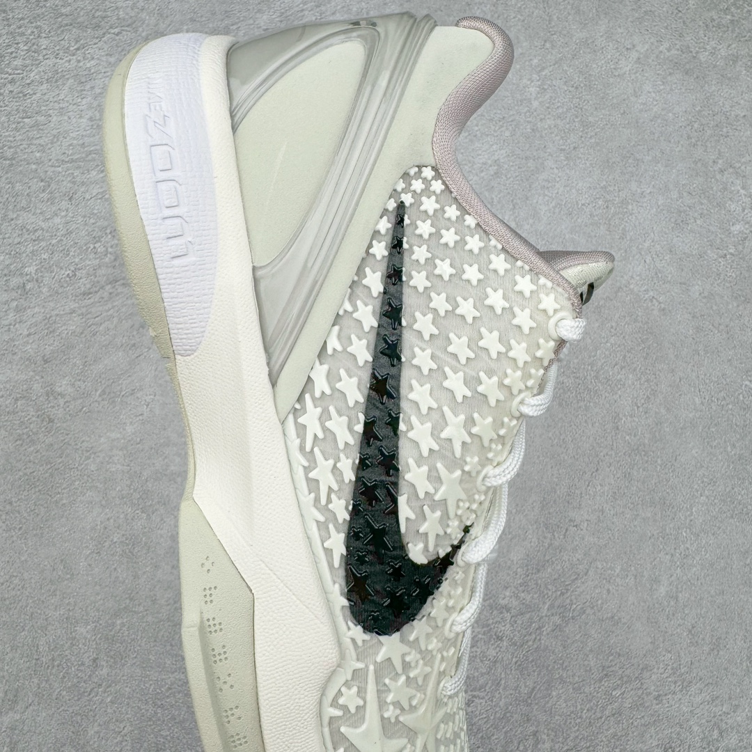 图片[6]-＃S2纯原 NK Zoom Kobe 6 Protro 科比六代 全明星2.0 白色星星 FQ3546-100 原楦纸板开发 鞋身流线型、后跟塑形 区分土肥圆 Zoom Turbo气垫 后掌EVA缓震 实战配置直接拉满 原档数据3D打印 鞋面蛇鳞一颗一粒匹配原版 全身鞋材卡料色独家定制 唯一正确喷漆SWOOSH NK专利Flyknit飞线科技 给予鞋身足够抗扭矩力 真实底模最大47.5 实战利器 专供海外市场 尺码：40 40.5 41 42 42.5 43 44 44.5 45 46 47.5 48.5 （脚宽、脚胖 建议买大半码）-选品中心