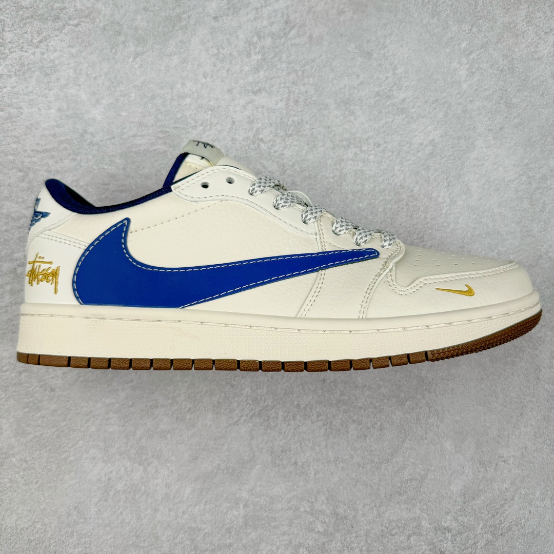 TS x Air Jordan AJ1 Low 倒钩低帮联名定制配色 XY2688-121 原厂内置气垫魔块 A模大底 头层小牛皮 鞋舌AJ原厂专用牛津布+AJ专用反口珍珠布+原厂无杂质高弹内里海棉+特殊封边弹力鞋带 尺码：36 36.5 37.5 38 38.5 39 40 40.5 41 42 42.5 43 44 44.5 45 46 47.5-选品中心
