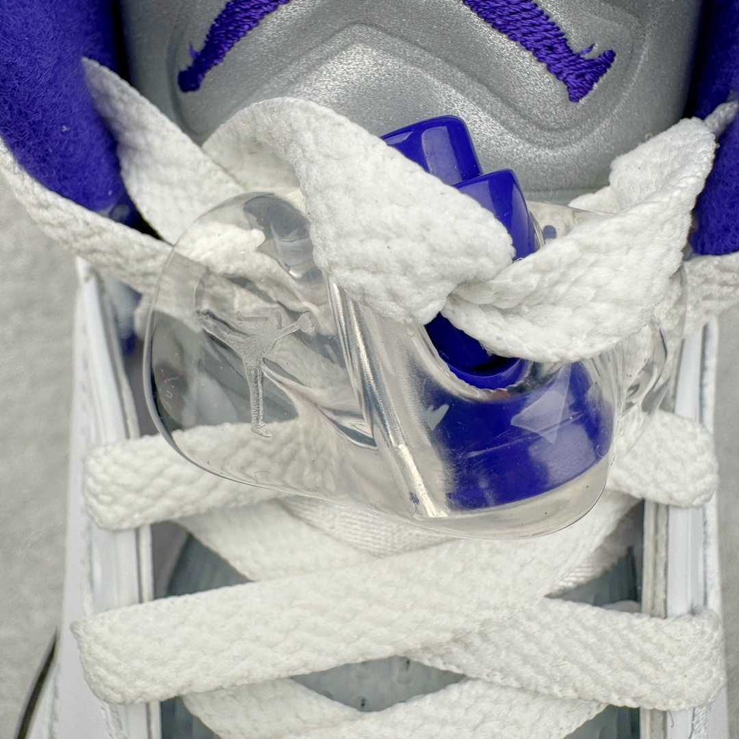 图片[13]-＃Ljr超强特价 Air Jordan AJ5 Retro 白紫康扣 DD0587-141 注意特价无售后 之前零售六七百的东西 买到就是赚 圈内最强系列 恪守真诚 承诺混一赔十 高端零售裸鞋圈特供批次 SZ原厂全套原楦原纸板冲刀磨具开发 原厂皮料加持 原厂港宝加持定型后跟R度完美 同源原厂电绣 飞翼针数密度立体效果一致 百分百一致原鞋 原厂拉帮工艺 针距密度一致 后跟弧度收口自然不对折 极致一眼正品既视感 进口玻璃冲刀皮料裁剪零毛边 全鞋电脑针车工艺 品控清洁度最高QC检验标准 免检产品 原厂订购鞋盒、鞋标、防尘纸、鞋撑、鞋带 追求极致的原厂味道 尺码对应库存明细‼️-选品中心