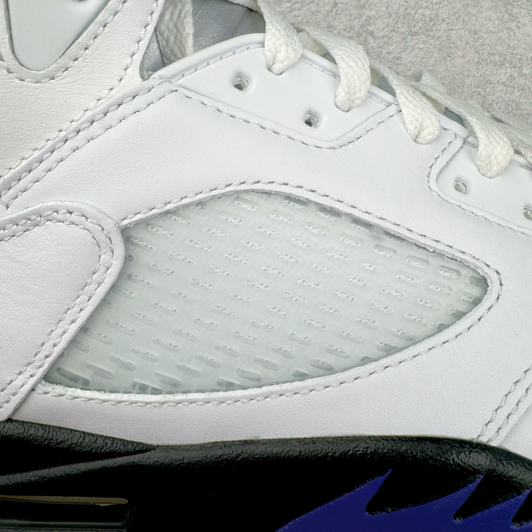 图片[16]-＃Ljr超强特价 Air Jordan AJ5 Retro 白紫康扣 DD0587-141 注意特价无售后 之前零售六七百的东西 买到就是赚 圈内最强系列 恪守真诚 承诺混一赔十 高端零售裸鞋圈特供批次 SZ原厂全套原楦原纸板冲刀磨具开发 原厂皮料加持 原厂港宝加持定型后跟R度完美 同源原厂电绣 飞翼针数密度立体效果一致 百分百一致原鞋 原厂拉帮工艺 针距密度一致 后跟弧度收口自然不对折 极致一眼正品既视感 进口玻璃冲刀皮料裁剪零毛边 全鞋电脑针车工艺 品控清洁度最高QC检验标准 免检产品 原厂订购鞋盒、鞋标、防尘纸、鞋撑、鞋带 追求极致的原厂味道 尺码对应库存明细‼️-选品中心