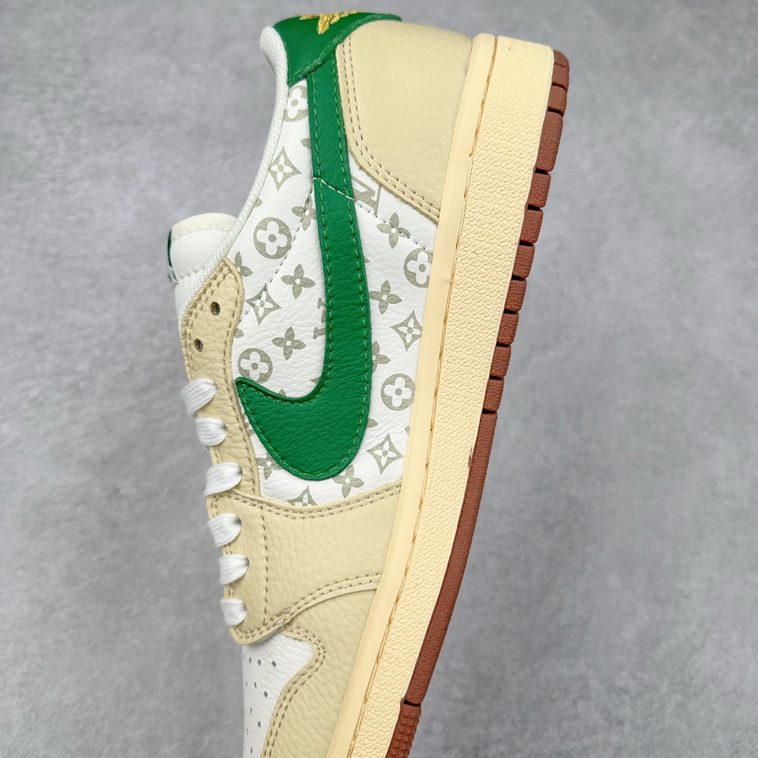 图片[7]-TS x Air Jordan AJ1 Low 倒钩低帮联名定制配色 LX1988-300 原厂内置气垫魔块 A模大底 头层小牛皮 鞋舌AJ原厂专用牛津布+AJ专用反口珍珠布+原厂无杂质高弹内里海棉+特殊封边弹力鞋带 尺码：36 36.5 37.5 38 38.5 39 40 40.5 41 42 42.5 43 44 44.5 45 46 47.5-选品中心