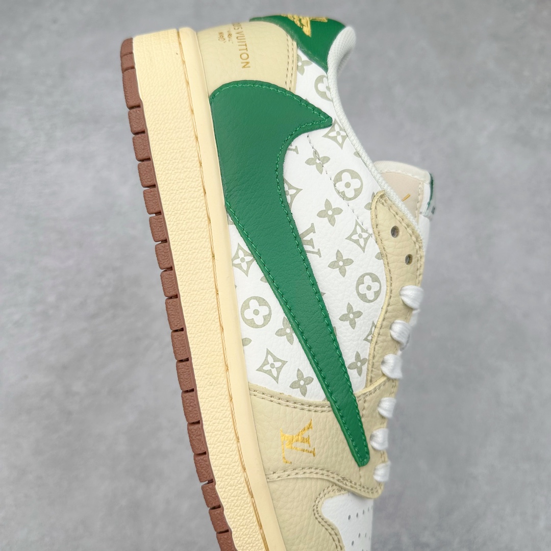 图片[6]-TS x Air Jordan AJ1 Low 倒钩低帮联名定制配色 LX1988-300 原厂内置气垫魔块 A模大底 头层小牛皮 鞋舌AJ原厂专用牛津布+AJ专用反口珍珠布+原厂无杂质高弹内里海棉+特殊封边弹力鞋带 尺码：36 36.5 37.5 38 38.5 39 40 40.5 41 42 42.5 43 44 44.5 45 46 47.5-选品中心