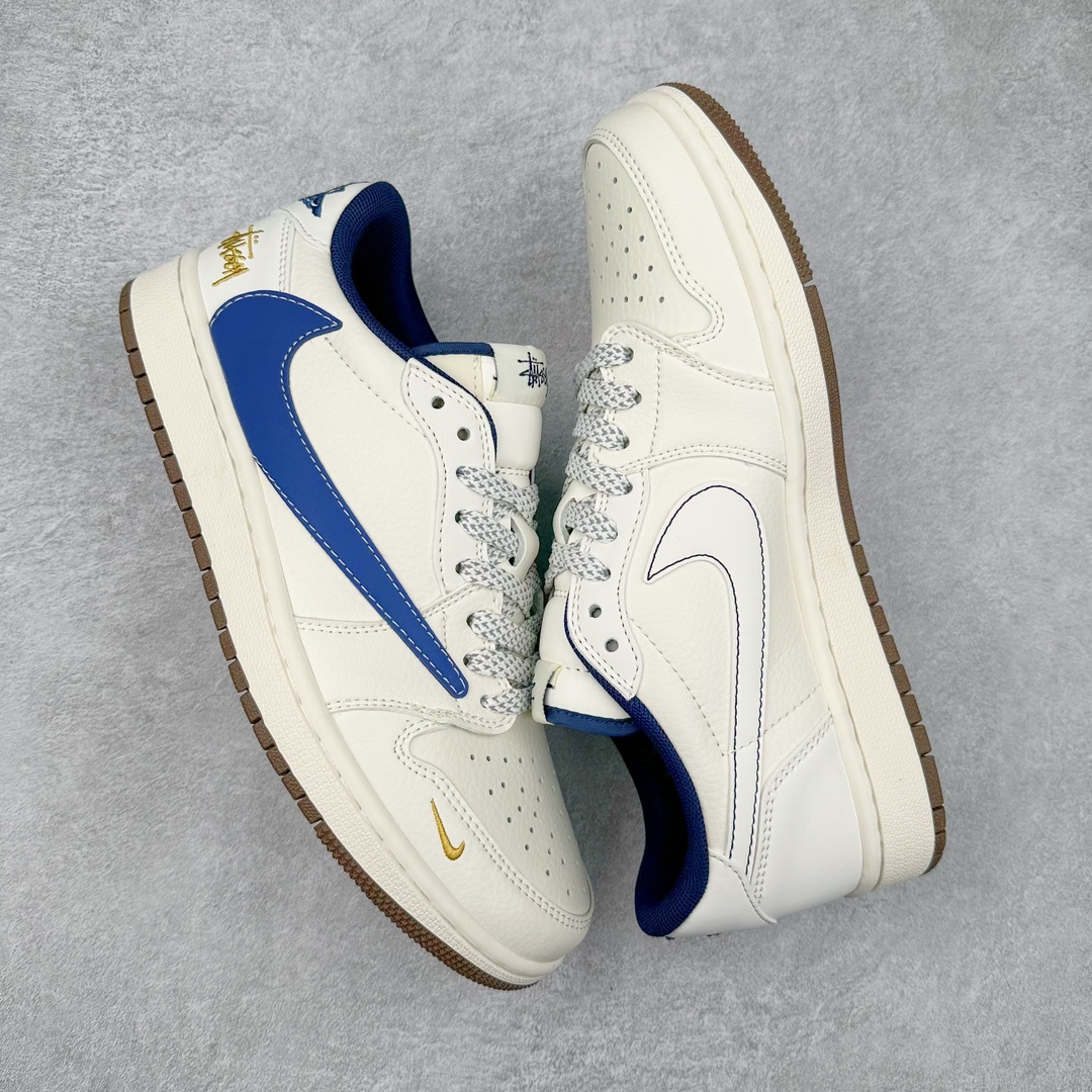 图片[3]-TS x Air Jordan AJ1 Low 倒钩低帮联名定制配色 XY2688-121 原厂内置气垫魔块 A模大底 头层小牛皮 鞋舌AJ原厂专用牛津布+AJ专用反口珍珠布+原厂无杂质高弹内里海棉+特殊封边弹力鞋带 尺码：36 36.5 37.5 38 38.5 39 40 40.5 41 42 42.5 43 44 44.5 45 46 47.5-选品中心