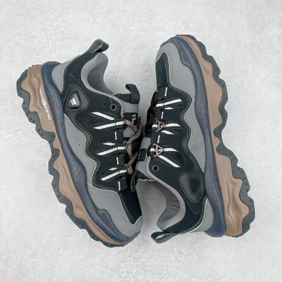 图片[3]-斐乐FILA FUSION QD96 熔岩系列老爹风增高复古中性休闲运动慢跑鞋 #原楦原纸版数据开发#采用纤维皮革饰片拼接透气网布材质#独立发泡EVA中底+耐磨橡胶外底，明显增高4.5CM 尺码：36 36.5 37.5 38 38.5 39 40-选品中心