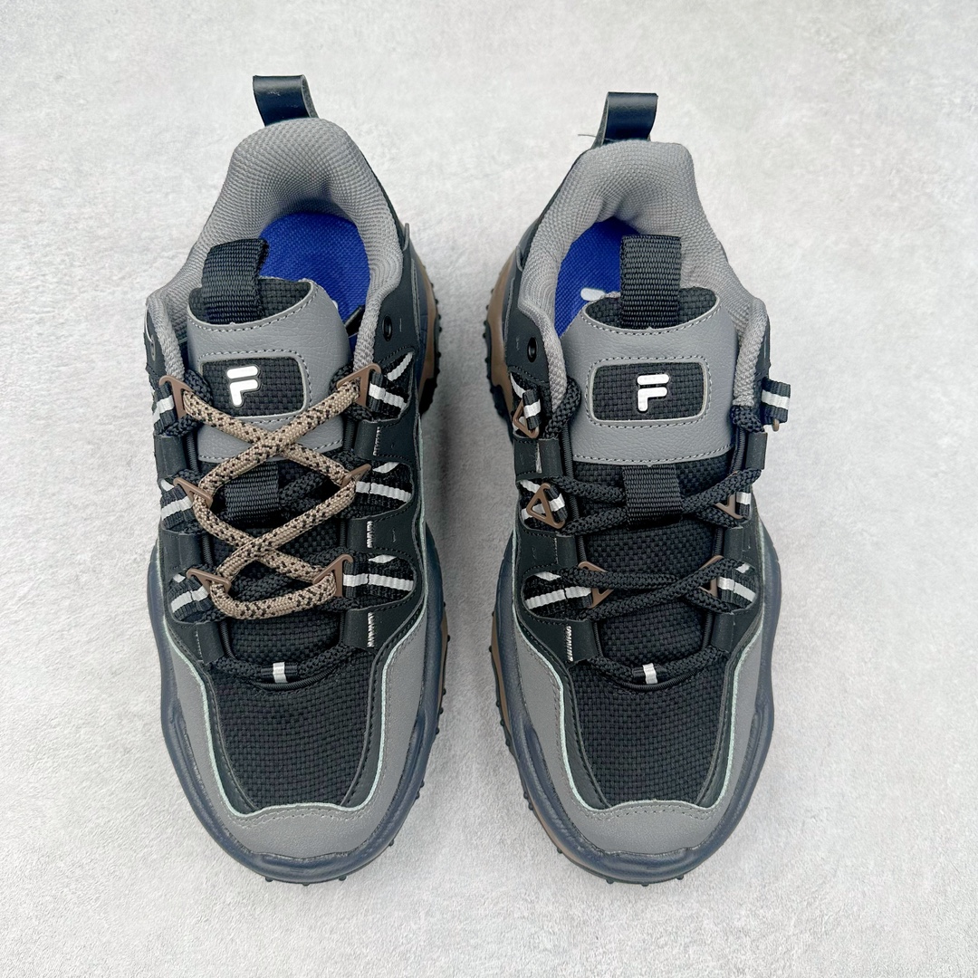 图片[2]-斐乐FILA FUSION QD96 熔岩系列老爹风增高复古中性休闲运动慢跑鞋 #原楦原纸版数据开发#采用纤维皮革饰片拼接透气网布材质#独立发泡EVA中底+耐磨橡胶外底，明显增高4.5CM 尺码：36 36.5 37.5 38 38.5 39 40-选品中心