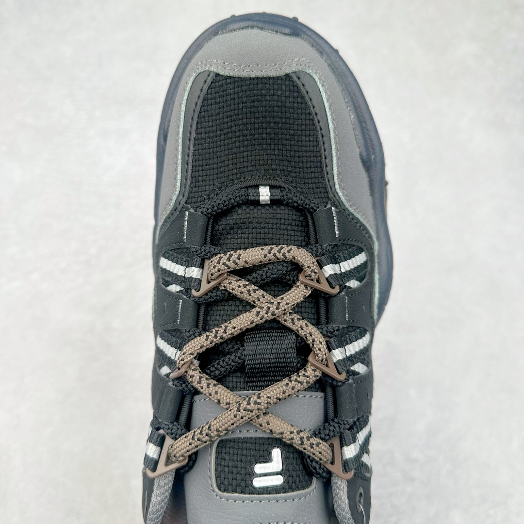 图片[4]-斐乐FILA FUSION QD96 熔岩系列老爹风增高复古中性休闲运动慢跑鞋 #原楦原纸版数据开发#采用纤维皮革饰片拼接透气网布材质#独立发泡EVA中底+耐磨橡胶外底，明显增高4.5CM 尺码：36 36.5 37.5 38 38.5 39 40-选品中心