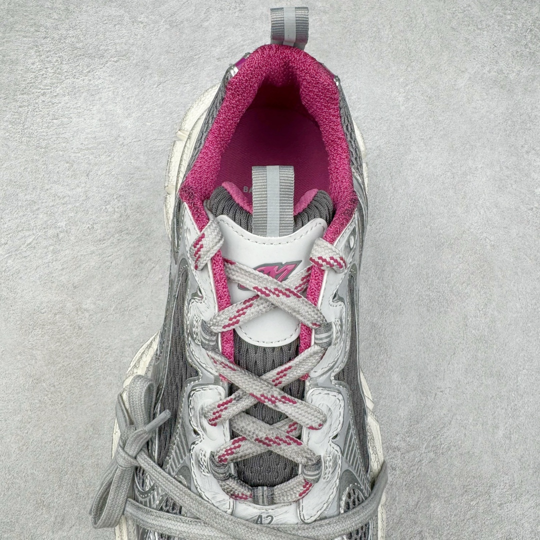 图片[5]-＃总裁 BALENCIAGA 3XL Sneakers 巴黎世家十代网布系带低帮走秀复古老爹鞋 全套原纸板楦头开发 最原汁原味的灵魂版型 全鞋荧光划线卡点 胶水把控整洁度追求极致完美 每一双都是工艺品 多重QC质检 超越公司货的品控标准 实实在在的免检产品 原盒原配 正确字体电绣 粗细、位置、大小正确 侧边TPU 透气孔匹配意产原版 正确分离大底 TPU软底 原版一致大底LOGO 立体感十足 原厂皮料水洗做旧 采购原厂网纱 不含皮革 网布材料和聚氨酯 磨损效果 鞋头边缘和后帮 Balenciaga 徽标 鞋面和后跟凸印尺码 鞋舌 3XL 橡胶品牌标识和反光细节 鞋帮拉袢和鞋舌拉祥 配反光细节 备用鞋带在鞋履前侧 可在穿着前取下 便于不同造型搭配 偏大一码 尺码：35 36 37 38 39 40 41 42 43 44 45-选品中心