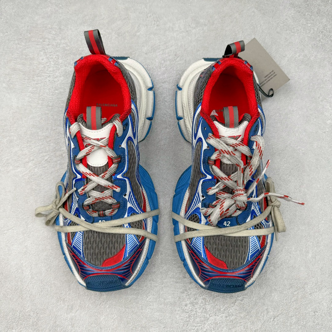 图片[2]-＃总裁 BALENCIAGA 3XL Sneakers 巴黎世家十代网布系带低帮走秀复古老爹鞋 全套原纸板楦头开发 最原汁原味的灵魂版型 全鞋荧光划线卡点 胶水把控整洁度追求极致完美 每一双都是工艺品 多重QC质检 超越公司货的品控标准 实实在在的免检产品 原盒原配 正确字体电绣 粗细、位置、大小正确 侧边TPU 透气孔匹配意产原版 正确分离大底 TPU软底 原版一致大底LOGO 立体感十足 原厂皮料水洗做旧 采购原厂网纱 不含皮革 网布材料和聚氨酯 磨损效果 鞋头边缘和后帮 Balenciaga 徽标 鞋面和后跟凸印尺码 鞋舌 3XL 橡胶品牌标识和反光细节 鞋帮拉袢和鞋舌拉祥 配反光细节 备用鞋带在鞋履前侧 可在穿着前取下 便于不同造型搭配 偏大一码 尺码：35 36 37 38 39 40 41 42 43 44 45-选品中心