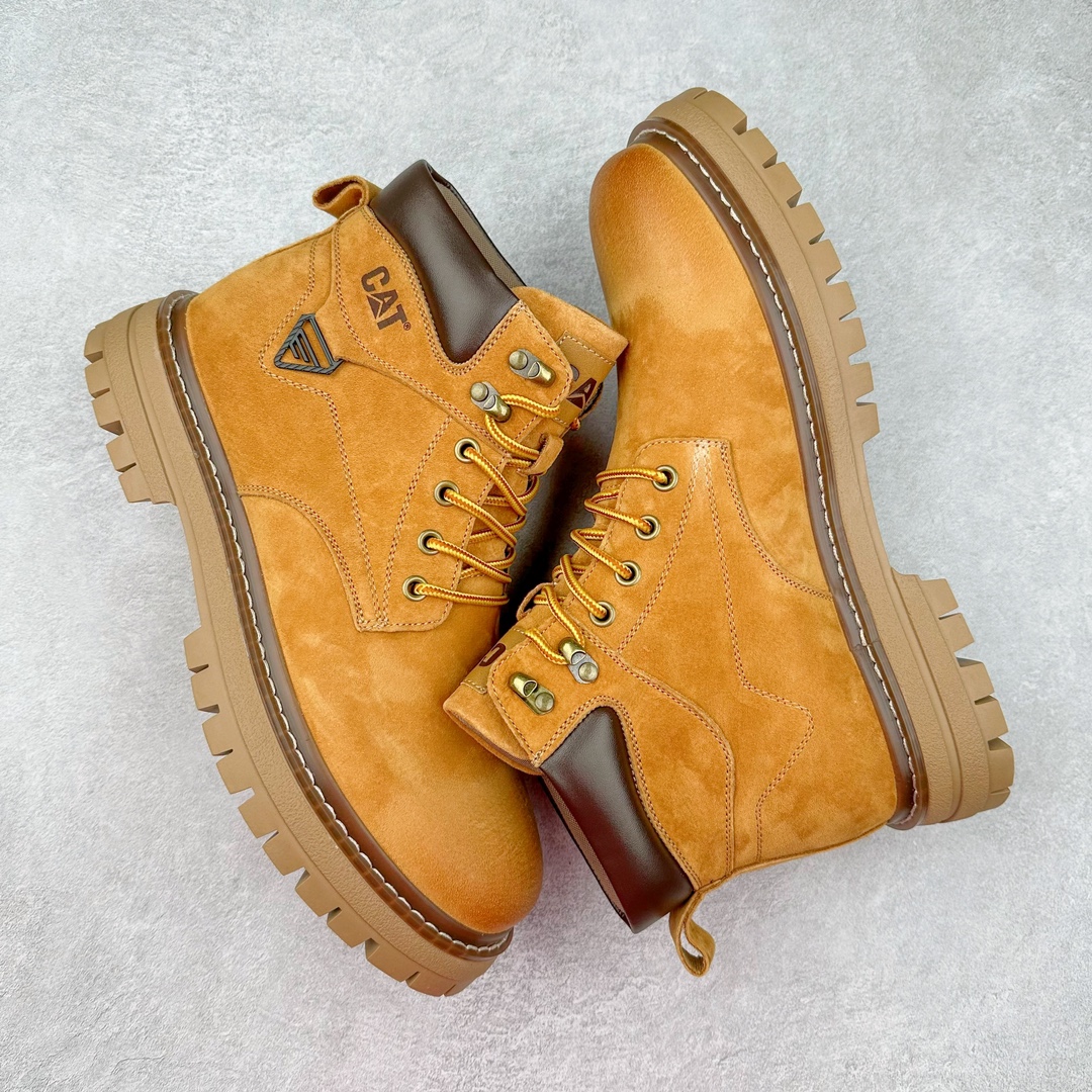 图片[3]-＃特价福利 CAT卡特 硬汉推土机品牌经典百搭户外休闲大黄靴系列 广东大厂品质 24ss秋冬新款 常年主打 时尚潮流搭配 面料釆用意大利进口磨砂牛皮 全鞋真牛皮材料 大底到五金都是代工厂原材料制作 好货不杀猪 首单质量严格把控 全套官网统一包装 今年冬季防寒户外专用 日常随意搭配 型男必备 尺码：38 39 40 41 42 43 44 (偏大一码)-选品中心