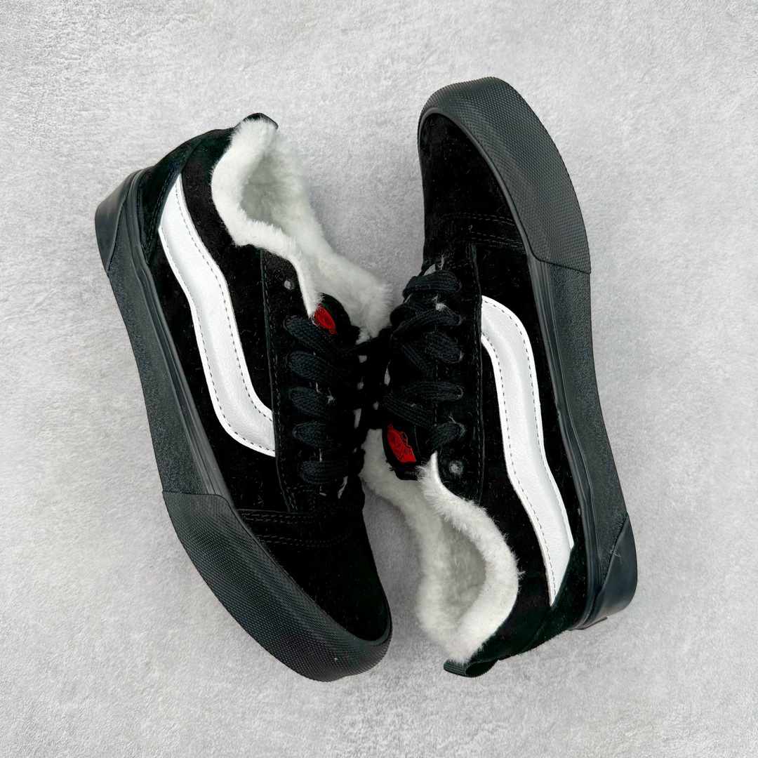 图片[3]-Vans Knu Skool 百搭休闲防滑减震低帮黑武士加绒款面包鞋 货号：VN0009QCBMA 尺码：35 36 36.5 37 38 38.5 39 40 40.5 41 42 42.5 43 44 45 工艺：硫化1：1（重量1：1、真标、原钢印、材质标、鞋型标、合格证）-选品中心