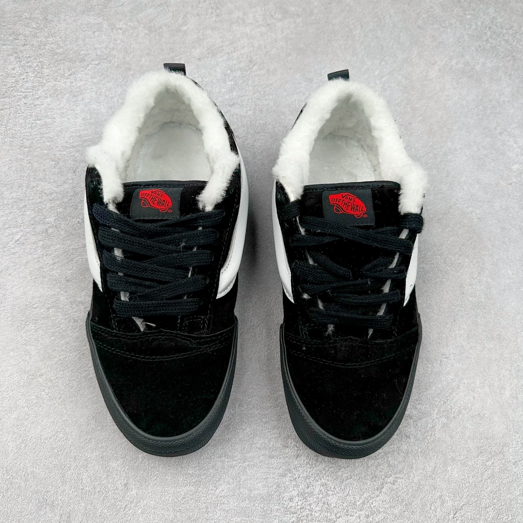 图片[2]-Vans Knu Skool 百搭休闲防滑减震低帮黑武士加绒款面包鞋 货号：VN0009QCBMA 尺码：35 36 36.5 37 38 38.5 39 40 40.5 41 42 42.5 43 44 45 工艺：硫化1：1（重量1：1、真标、原钢印、材质标、鞋型标、合格证）-选品中心