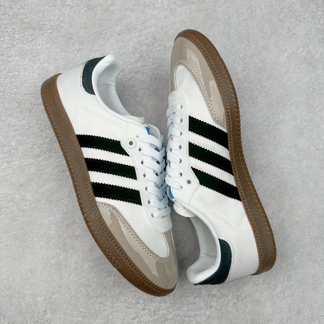 图片[3]-AD Original Samba OG 复古经典轻便板鞋 IE0168 这款桑巴鞋展示了高质量的工艺 带有装饰的超锁缝制和无缝的手感 柔软、柔软的皮革造型和标志性的3条纹完成了精致的外观 正规合身鞋带 鞋面上有绒面鞋垫 橡胶鞋底 享受正畸套筒软感 自50年代首次亮相以来就一直在赢得粉丝的青睐 尺码：36 36.5 37.5 38 38.5 39 40 40.5 41 42 42.5 43 44 44.5 45-选品中心