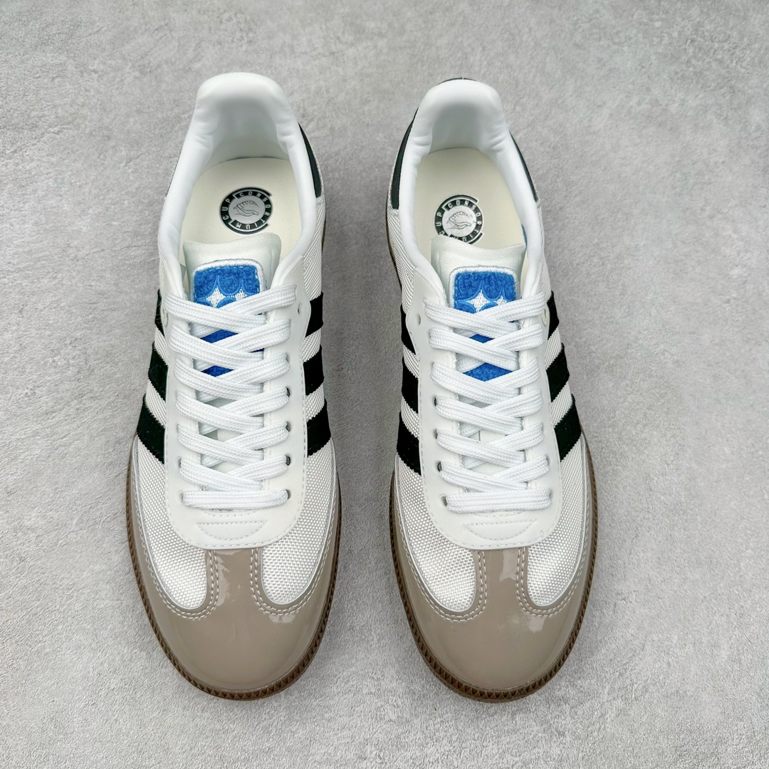 图片[2]-AD Original Samba OG 复古经典轻便板鞋 IE0168 这款桑巴鞋展示了高质量的工艺 带有装饰的超锁缝制和无缝的手感 柔软、柔软的皮革造型和标志性的3条纹完成了精致的外观 正规合身鞋带 鞋面上有绒面鞋垫 橡胶鞋底 享受正畸套筒软感 自50年代首次亮相以来就一直在赢得粉丝的青睐 尺码：36 36.5 37.5 38 38.5 39 40 40.5 41 42 42.5 43 44 44.5 45-选品中心