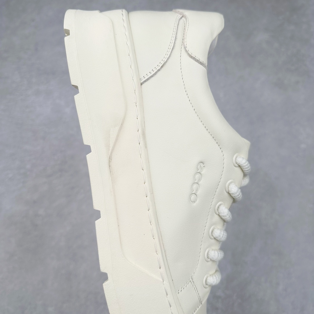 图片[6]-ECCO爱步百搭休闲男鞋 秋季增高圆头小白鞋 街头轻巧系列 牛皮与牛皮剖层拼接鞋面 时尚个性 出街有型 简约粗绳系带设计 可自由调节松紧 贴合脚型 PU加厚鞋底 包裹足弓与后跟 为双脚提供支撑性 休闲百搭 简约利落 尺码：38 39 40 41 42 43（皮鞋码）-选品中心