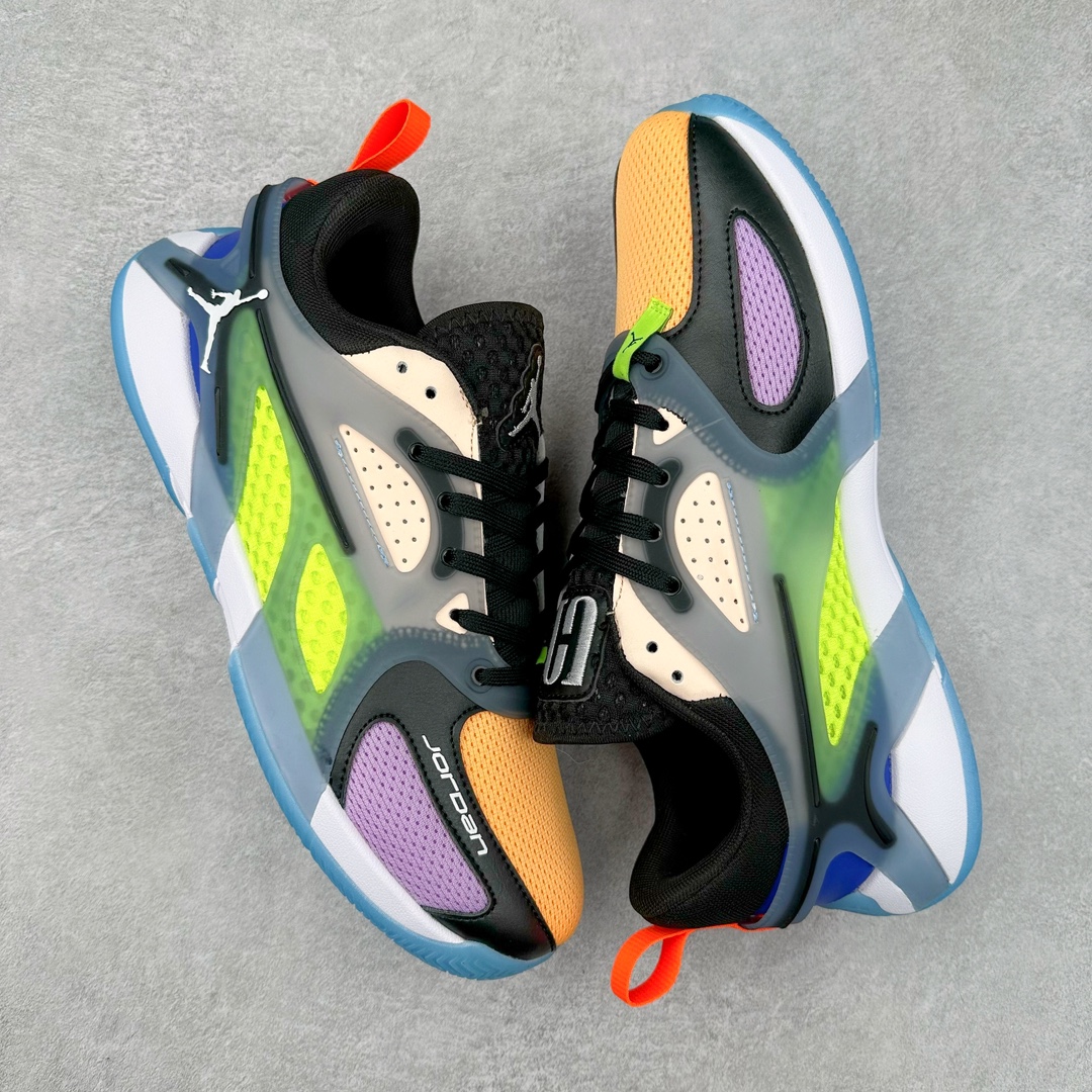 图片[3]-Jordan Heir 1.0 继承者一代 减震防滑耐磨 低帮 篮球鞋 黄蓝紫 FQ3858-006 尺码：36 36.5 37.5 38 38.5 39 40 40.5 41 42 42.5 43 44 44.5 45 46-选品中心