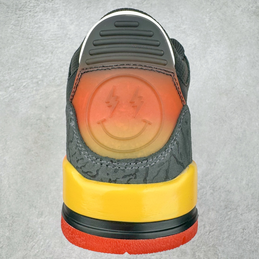图片[8]-＃DF2.0 J Balvin x Air Jordan AJ3 联名黑红 彩虹渐变 FN0344-001 圈内最强三代系列 匠心打造 开发时长超过半年 目前可过各类鉴定或无法鉴定 裸鞋随便操作 全套原纸板楦头开发 原厂大底磨具加持立体防滑纹理 原装可视Air Sole气垫 原汁原味最完美的三代版型 唯一正确鞋头趴度弧度高度鞋身腰线 原厂TPU彩虹扎染后跟饰片 正确内里反口里网布 皮料菱角分明不变形无多余毛边 广东原厂zp同批次手工大底描漆拉丝 市场唯一原厂鞋扣模具 原厂织唛标 原厂飞人电绣工艺 尾指中部跳三针 独家绑鞋带手法 印刷中底布 四线拉帮 米色美纹纸贴合固定 进口港宝加持 后跟自然饱满 全鞋荧光划线卡点 追求极致完美 每一双都是工艺品 多重QC质检 超越公司货的品控标准 实实在在的免检产品 尺码：40.5 41 42 42.5 43 44 44.5 45 45.5 46 47.5 48.5-选品中心