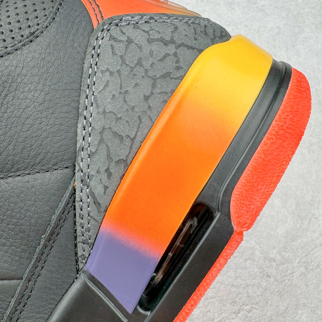 图片[13]-＃DF2.0 J Balvin x Air Jordan AJ3 联名黑红 彩虹渐变 FN0344-001 圈内最强三代系列 匠心打造 开发时长超过半年 目前可过各类鉴定或无法鉴定 裸鞋随便操作 全套原纸板楦头开发 原厂大底磨具加持立体防滑纹理 原装可视Air Sole气垫 原汁原味最完美的三代版型 唯一正确鞋头趴度弧度高度鞋身腰线 原厂TPU彩虹扎染后跟饰片 正确内里反口里网布 皮料菱角分明不变形无多余毛边 广东原厂zp同批次手工大底描漆拉丝 市场唯一原厂鞋扣模具 原厂织唛标 原厂飞人电绣工艺 尾指中部跳三针 独家绑鞋带手法 印刷中底布 四线拉帮 米色美纹纸贴合固定 进口港宝加持 后跟自然饱满 全鞋荧光划线卡点 追求极致完美 每一双都是工艺品 多重QC质检 超越公司货的品控标准 实实在在的免检产品 尺码：40.5 41 42 42.5 43 44 44.5 45 45.5 46 47.5 48.5-选品中心