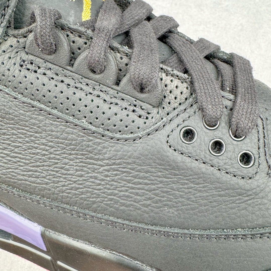 图片[16]-＃DF2.0 J Balvin x Air Jordan AJ3 联名黑红 彩虹渐变 FN0344-001 圈内最强三代系列 匠心打造 开发时长超过半年 目前可过各类鉴定或无法鉴定 裸鞋随便操作 全套原纸板楦头开发 原厂大底磨具加持立体防滑纹理 原装可视Air Sole气垫 原汁原味最完美的三代版型 唯一正确鞋头趴度弧度高度鞋身腰线 原厂TPU彩虹扎染后跟饰片 正确内里反口里网布 皮料菱角分明不变形无多余毛边 广东原厂zp同批次手工大底描漆拉丝 市场唯一原厂鞋扣模具 原厂织唛标 原厂飞人电绣工艺 尾指中部跳三针 独家绑鞋带手法 印刷中底布 四线拉帮 米色美纹纸贴合固定 进口港宝加持 后跟自然饱满 全鞋荧光划线卡点 追求极致完美 每一双都是工艺品 多重QC质检 超越公司货的品控标准 实实在在的免检产品 尺码：40.5 41 42 42.5 43 44 44.5 45 45.5 46 47.5 48.5-选品中心