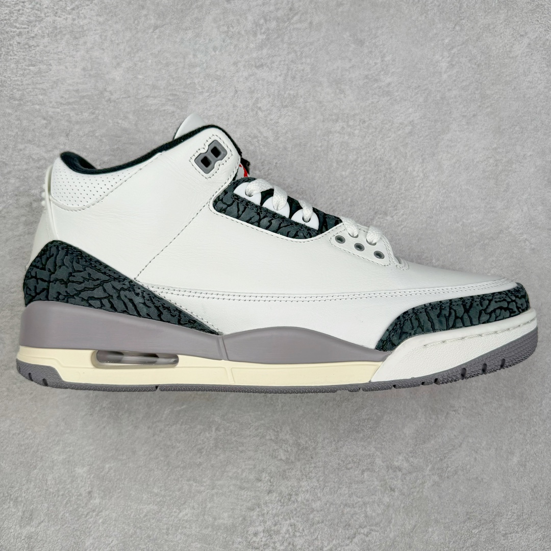 ＃Lw纯原 Air Jordan AJ3 Retro 白灰 CT8532-106 圈内最强三代系列 匠心打造 开发时长超过半年 目前可过各类鉴定或无法鉴定 裸鞋随便操作 全套原纸板楦头开发 原厂大底磨具加持立体防滑纹理 原装可视Air Sole气垫 原汁原味最完美的三代版型 唯一正确鞋头趴度弧度高度鞋身腰线 原厂TPU彩虹扎染后跟饰片 正确内里反口里网布 皮料菱角分明不变形无多余毛边 广东原厂zp同批次手工大底描漆拉丝 市场唯一原厂鞋扣模具 原厂织唛标 原厂飞人电绣工艺 尾指中部跳三针 独家绑鞋带手法 印刷中底布 四线拉帮 米色美纹纸贴合固定 进口港宝加持 后跟自然饱满 全鞋荧光划线卡点 追求极致完美 每一双都是工艺品 多重QC质检 超越公司货的品控标准 实实在在的免检产品 尺码：36 36.5 37.5 38 38.5 39 40 40.5 41 42 42.5 43 44 44.5 45 45.5 46 47.5 48.5-选品中心