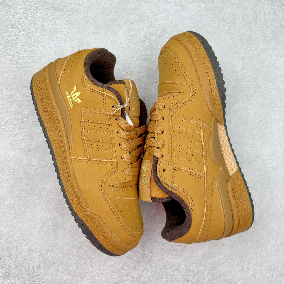 图片[3]-AD Forum 84 Low OG 低帮百搭潮流休闲运动板鞋 ID0989 以复古篮球鞋的外形为基础 采用皮革拼接 简约百搭 更加贴合舒适 中底内侧网格造型起到点睛之笔 外底橡胶 更显复古 尺码：36 36.5 37.5 38 38.5 39 40 40.5 41 42 42.5 43 44 44.5 45-选品中心