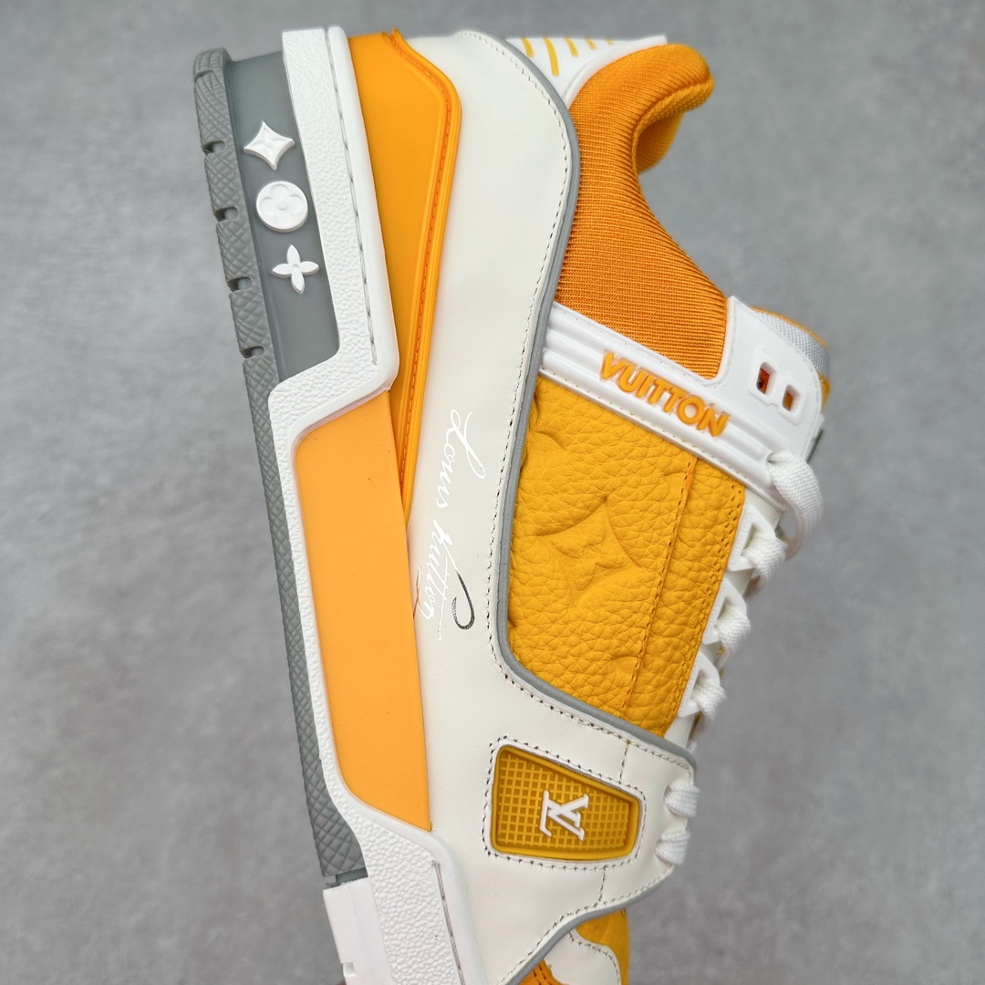 图片[6]-＃K纯原 Louis Vuitton Trainer lv时装走秀运动鞋 市场所有版本中综合最强的货品 GD实力大厂出品 全网最全配色更新最快 最成熟的做工稳定的品控 完美鞋型超高的清洁度 零毛边线头瑕疵 全套原楦原纸版原鞋开模 全网最具灵魂的版型 正确原装黄色鞋盒 正确中底印花 鞋面印花3D高频深度立体 全鞋电脑针车 紧密相连 针距密度一致 环保乳胶注塑鞋垫 厚度脚感还原原版 皮面裁剪部位 统一油边封口工艺 原装橡胶大底含胶量大底组合零偏差 专柜全套包装 防尘袋 说明书 质保卡 男女鞋 尺码：35 36 37 38 39 40 41 42 43 44 45-选品中心