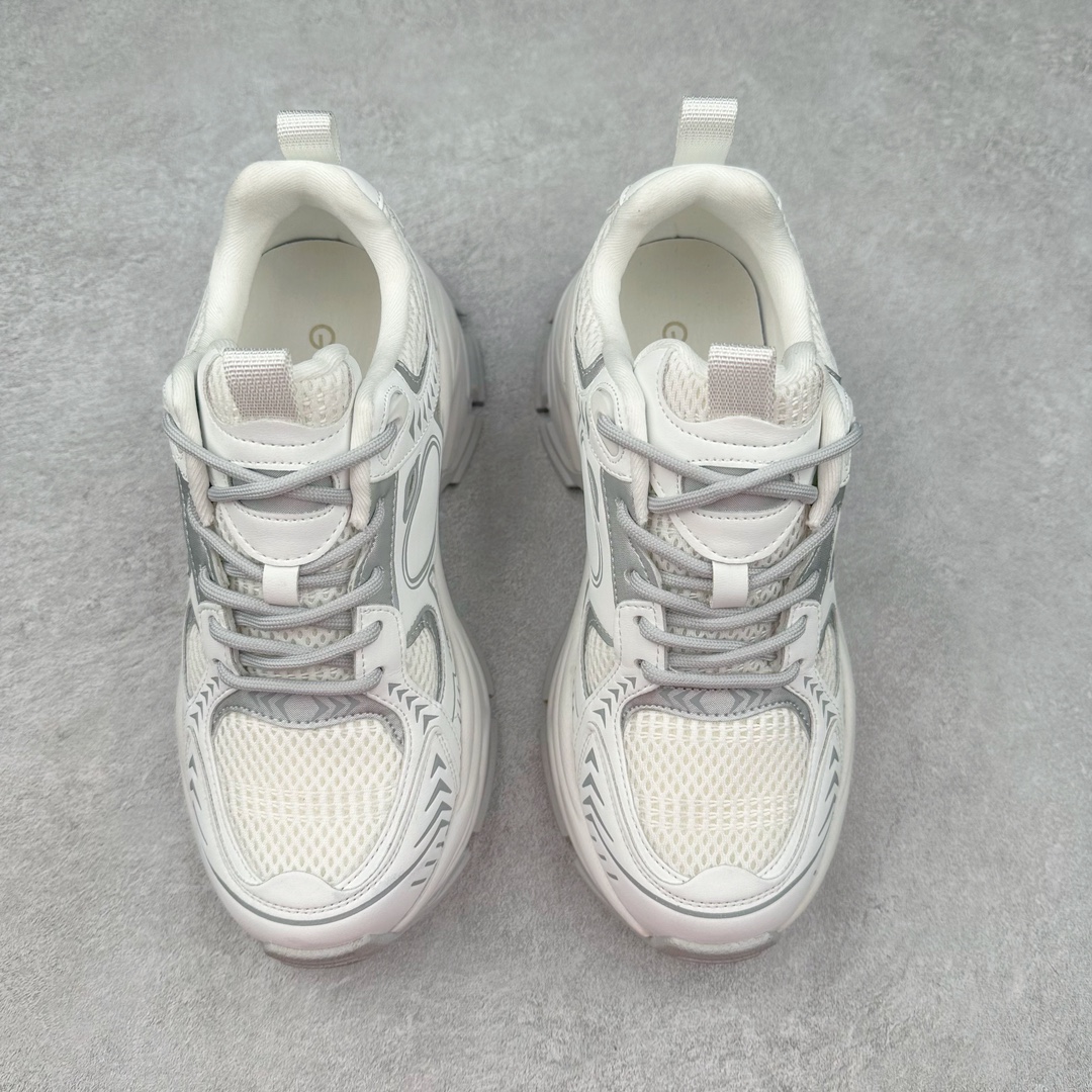 图片[2]-GG-CC Chunky Low白鹿同款独星球 2024新款GGCC低帮复古厚底增高老爹鞋 时髦look轻松定格 不费力展现率性氛围 原版正确大底 高档银盒 酷帅机能风不规则设计大底 8CM 增高厚底 大长腿既视感轻松拿捏 货号：G24X9833 尺码：35 36 37 38 39 40-选品中心