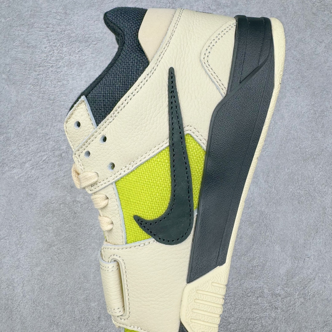 图片[7]-＃Y3纯原 Travis Scott x Jordan AJ Cut The Check TS倒钩联名魔术贴篮球鞋 米黑绿 FZ8117-102 注意默认配原盒盒子配套布袋不用加钱 退货丢失扣30元 原厂全套原楦原纸板冲刀磨具开发 原厂皮料加持 原厂港宝加持定型后跟R度完美 同源原厂电绣 鬼脸飞翼针数密度立体效果一致 百分百一致原鞋 原厂拉帮工艺 针距密度一致 后跟弧度收口自然不对折 极致一眼正品既视感 进口玻璃冲刀皮料裁剪零毛边 全鞋电脑针车工艺 品控清洁度最高QC检验标准 免检产品 原厂订购鞋盒、布袋、鞋标、防尘纸、鞋撑、鞋带 追求极致的原厂味道 配色方面采用白色为基础 搭配棕色框架呈现 完美还原了初代倒钩的配色设计 细节方面 标志性的反钩Swoosh采用米色点缀 鞋面还带有特殊的魔术贴细节 此外在鞋舌、后跟部分均带有Cactus Jack厂牌Logo 彰显鞋款特殊身份 尺码：36 36.5 37.5 38 38.5 39 40 40.5 41 42 42.5 43 44 44.5 45 46 47.5 48.5-选品中心