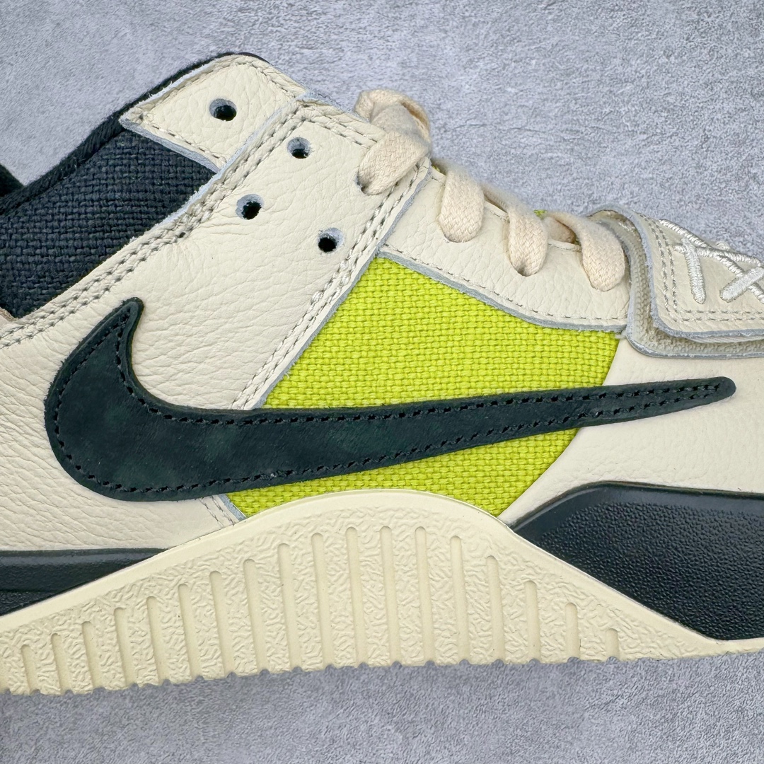 图片[17]-＃Y3纯原 Travis Scott x Jordan AJ Cut The Check TS倒钩联名魔术贴篮球鞋 米黑绿 FZ8117-102 注意默认配原盒盒子配套布袋不用加钱 退货丢失扣30元 原厂全套原楦原纸板冲刀磨具开发 原厂皮料加持 原厂港宝加持定型后跟R度完美 同源原厂电绣 鬼脸飞翼针数密度立体效果一致 百分百一致原鞋 原厂拉帮工艺 针距密度一致 后跟弧度收口自然不对折 极致一眼正品既视感 进口玻璃冲刀皮料裁剪零毛边 全鞋电脑针车工艺 品控清洁度最高QC检验标准 免检产品 原厂订购鞋盒、布袋、鞋标、防尘纸、鞋撑、鞋带 追求极致的原厂味道 配色方面采用白色为基础 搭配棕色框架呈现 完美还原了初代倒钩的配色设计 细节方面 标志性的反钩Swoosh采用米色点缀 鞋面还带有特殊的魔术贴细节 此外在鞋舌、后跟部分均带有Cactus Jack厂牌Logo 彰显鞋款特殊身份 尺码：36 36.5 37.5 38 38.5 39 40 40.5 41 42 42.5 43 44 44.5 45 46 47.5 48.5-选品中心