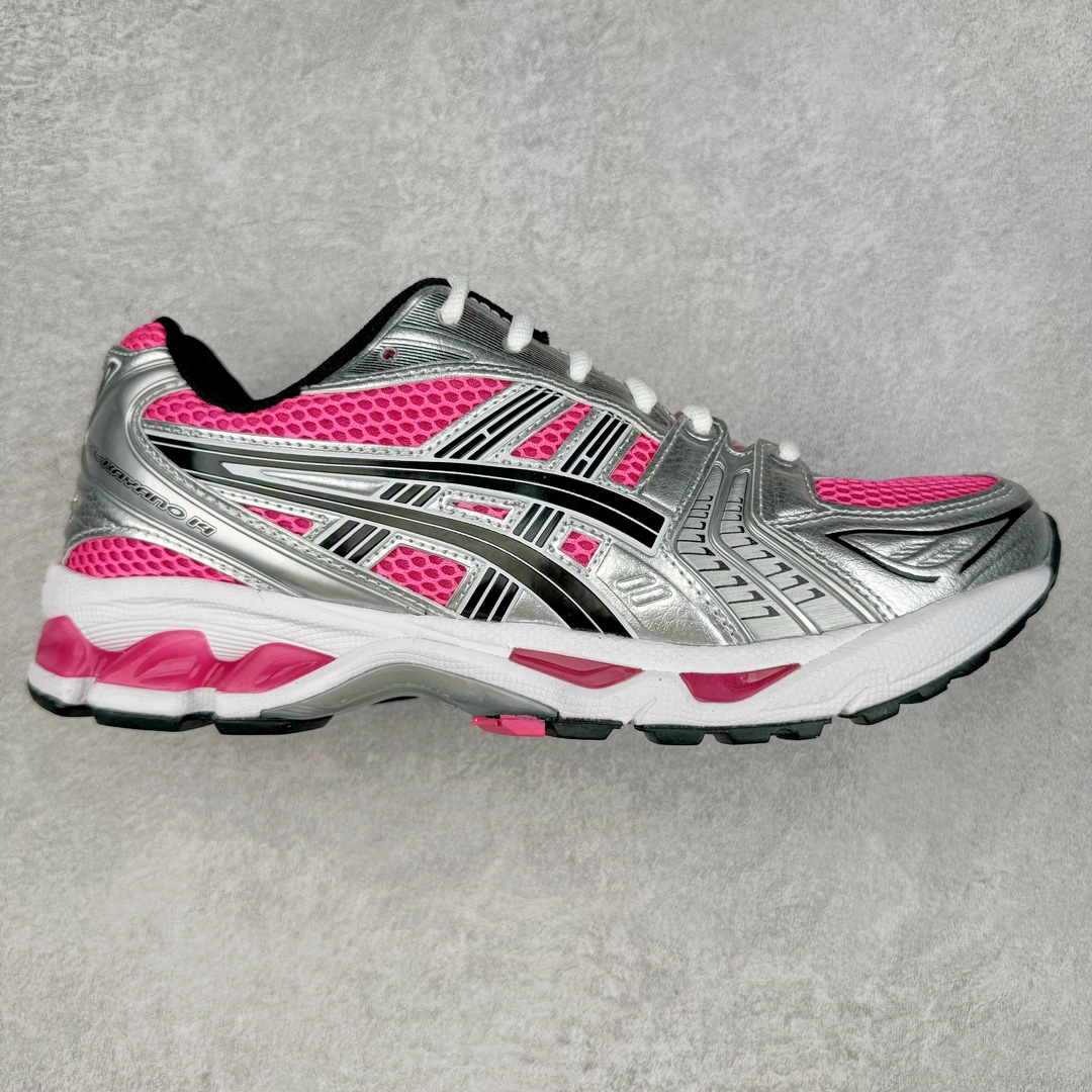 ＃ZC总裁 Asics Gel-Kayano K14 亚瑟士系列复古舒适织物合成革减震防滑耐磨低帮休闲跑步鞋 市场顶级版本 原装纸板楦头开发 独家私模五层组合大底 原厂定制缓震硅胶加持 原盒原配 官方四联吊牌 一比一同步原鞋工艺和用料 鞋面原厂“三明治”多层网布 区别其他同价版本 鞋垫采用原厂OrthoLite欧索莱材质 非普通海玻璃鞋垫 后跟一样采用了GEL缓震胶 整体系列设计非常的科技感 锻炼跑步的同时让你一样时尚百搭 尺码：36 37 37.5 38 39 39.5 40 40.5 41.5 42 42.5 43.5 44 44.5 45 46-选品中心