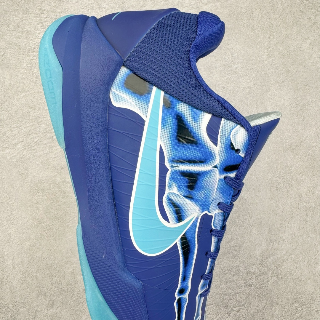 图片[6]-＃OG纯原 NK Zoom Kobe ZK5 科比5代 X-Ray 蓝色骨骼 HJ4303-400 Zoom Turbo气垫➕后掌EVA缓震 实战配置直接拉满 原楦纸板开发 鞋身流线型、后跟塑形 区分土肥圆 原档数据3D打印 鞋面细节匹配原版 全身鞋材卡料色独家定制 唯一正确喷漆SWOOSH NK专利Flyknit飞线科技，给予鞋身足够抗扭矩力 真实底模最大47.5 实战利器 专供海外市场 尺码：40 40.5 41 42 42.5 43 44 44.5 45 46 47.5 （脚宽、脚胖 建议买大半码）-选品中心