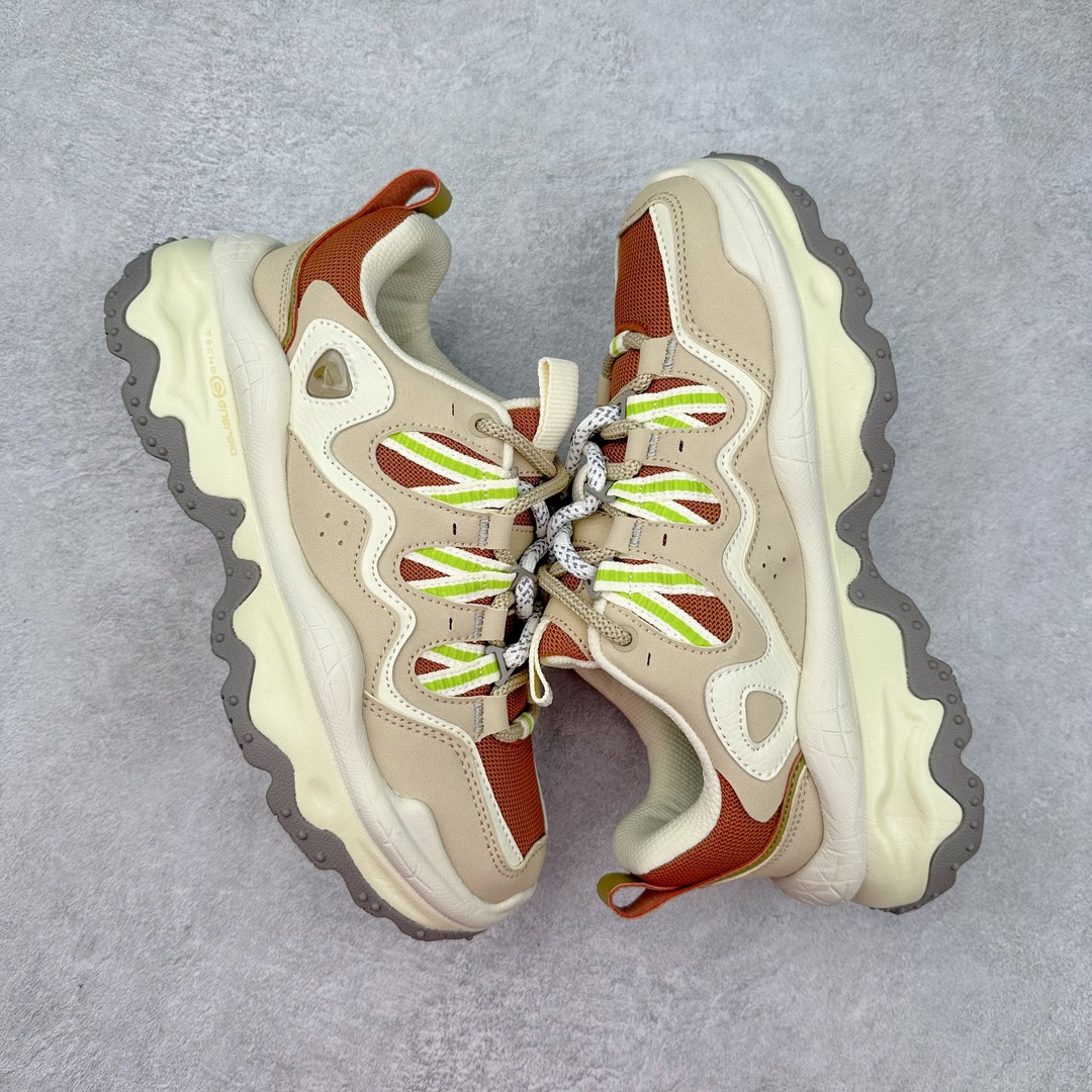 图片[3]-斐乐FILA FUSION QD96 熔岩系列老爹风增高复古中性休闲运动慢跑鞋 #原楦原纸版数据开发#采用纤维皮革饰片拼接透气网布材质#独立发泡EVA中底+耐磨橡胶外底，明显增高4.5CM 尺码：36 36.5 37.5 38 38.5 39 40-选品中心