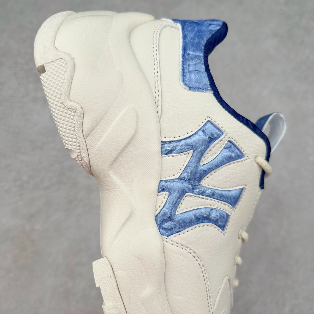 图片[6]-＃PB过验版 MLB Big Ball Chunky 复古印花老爹鞋系列低帮轻量增高厚底百搭休闲运动慢跑鞋 Korea韩国联名NY美国榄球纽约洋基队限定 目前可过轻松秒过各类鉴定 能操作的私聊 韩国代购专供 左脚内置NFC感应 区别市面贴纸假芯片 MLB专用菱形双针中底布 重点细节中底布带注胶孔 原厂NFC感应吊牌 支持鉴定 一个两位数 原盒原标 全套原楦原纸板原厂数据开发 中韩文保养标贴 绿色防霉片 平台代购专供 独家一比一RB+MD组合大底 高频后跟小人Logo精准对位立体饱满 正确网布加超迁鞋面 转印中底走线紧密 转印Logo工艺表层防刮不掉色 尺码：35 36 36.5 37.5 38 38.5 39 40 40.5 41 42 42.5 43 44 44.5 45-选品中心