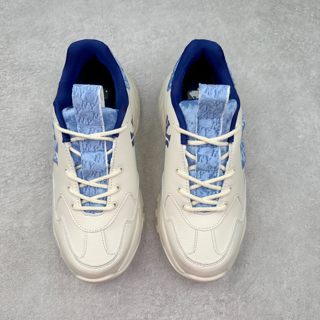 图片[2]-＃PB过验版 MLB Big Ball Chunky 复古印花老爹鞋系列低帮轻量增高厚底百搭休闲运动慢跑鞋 Korea韩国联名NY美国榄球纽约洋基队限定 目前可过轻松秒过各类鉴定 能操作的私聊 韩国代购专供 左脚内置NFC感应 区别市面贴纸假芯片 MLB专用菱形双针中底布 重点细节中底布带注胶孔 原厂NFC感应吊牌 支持鉴定 一个两位数 原盒原标 全套原楦原纸板原厂数据开发 中韩文保养标贴 绿色防霉片 平台代购专供 独家一比一RB+MD组合大底 高频后跟小人Logo精准对位立体饱满 正确网布加超迁鞋面 转印中底走线紧密 转印Logo工艺表层防刮不掉色 尺码：35 36 36.5 37.5 38 38.5 39 40 40.5 41 42 42.5 43 44 44.5 45-选品中心