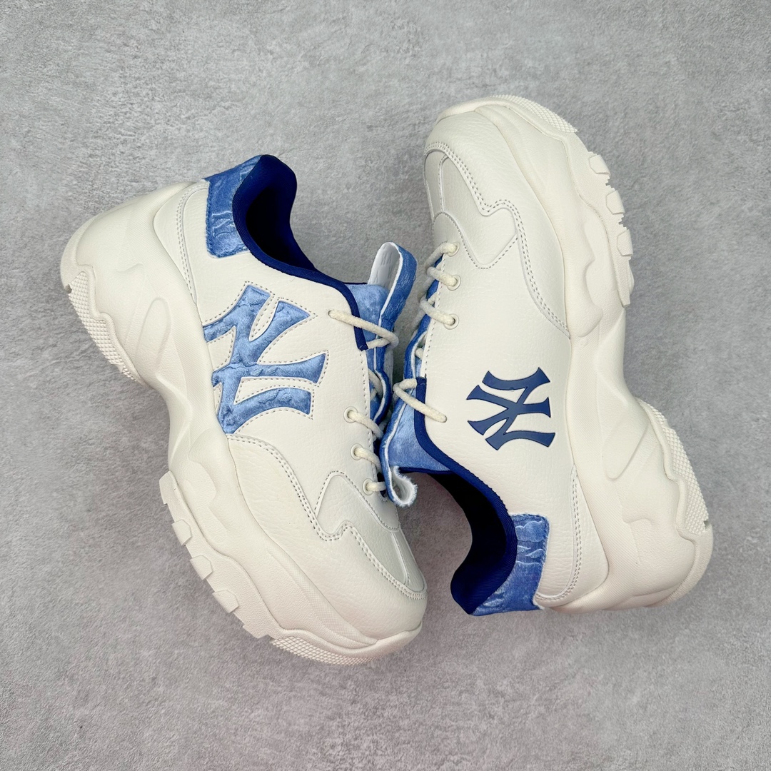 图片[3]-＃PB过验版 MLB Big Ball Chunky 复古印花老爹鞋系列低帮轻量增高厚底百搭休闲运动慢跑鞋 Korea韩国联名NY美国榄球纽约洋基队限定 目前可过轻松秒过各类鉴定 能操作的私聊 韩国代购专供 左脚内置NFC感应 区别市面贴纸假芯片 MLB专用菱形双针中底布 重点细节中底布带注胶孔 原厂NFC感应吊牌 支持鉴定 一个两位数 原盒原标 全套原楦原纸板原厂数据开发 中韩文保养标贴 绿色防霉片 平台代购专供 独家一比一RB+MD组合大底 高频后跟小人Logo精准对位立体饱满 正确网布加超迁鞋面 转印中底走线紧密 转印Logo工艺表层防刮不掉色 尺码：35 36 36.5 37.5 38 38.5 39 40 40.5 41 42 42.5 43 44 44.5 45-选品中心